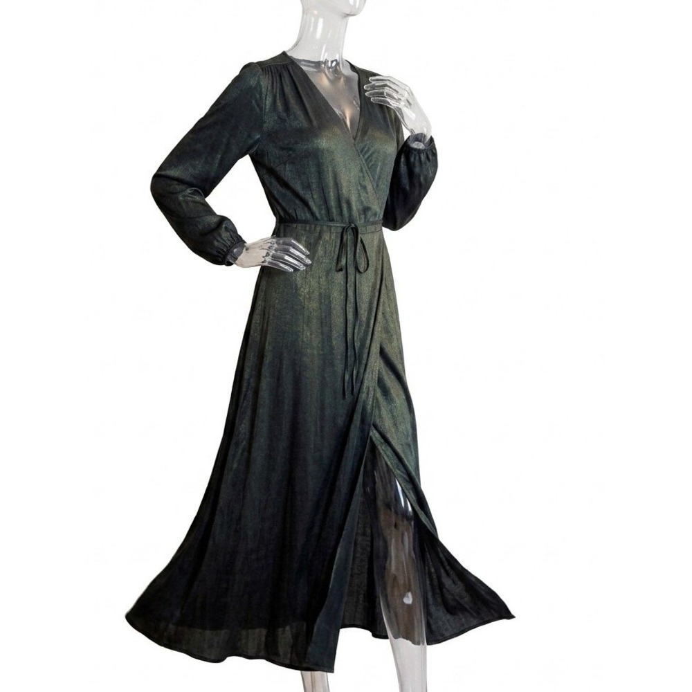 Gap Satin Tie-Belt Dress SKUW612